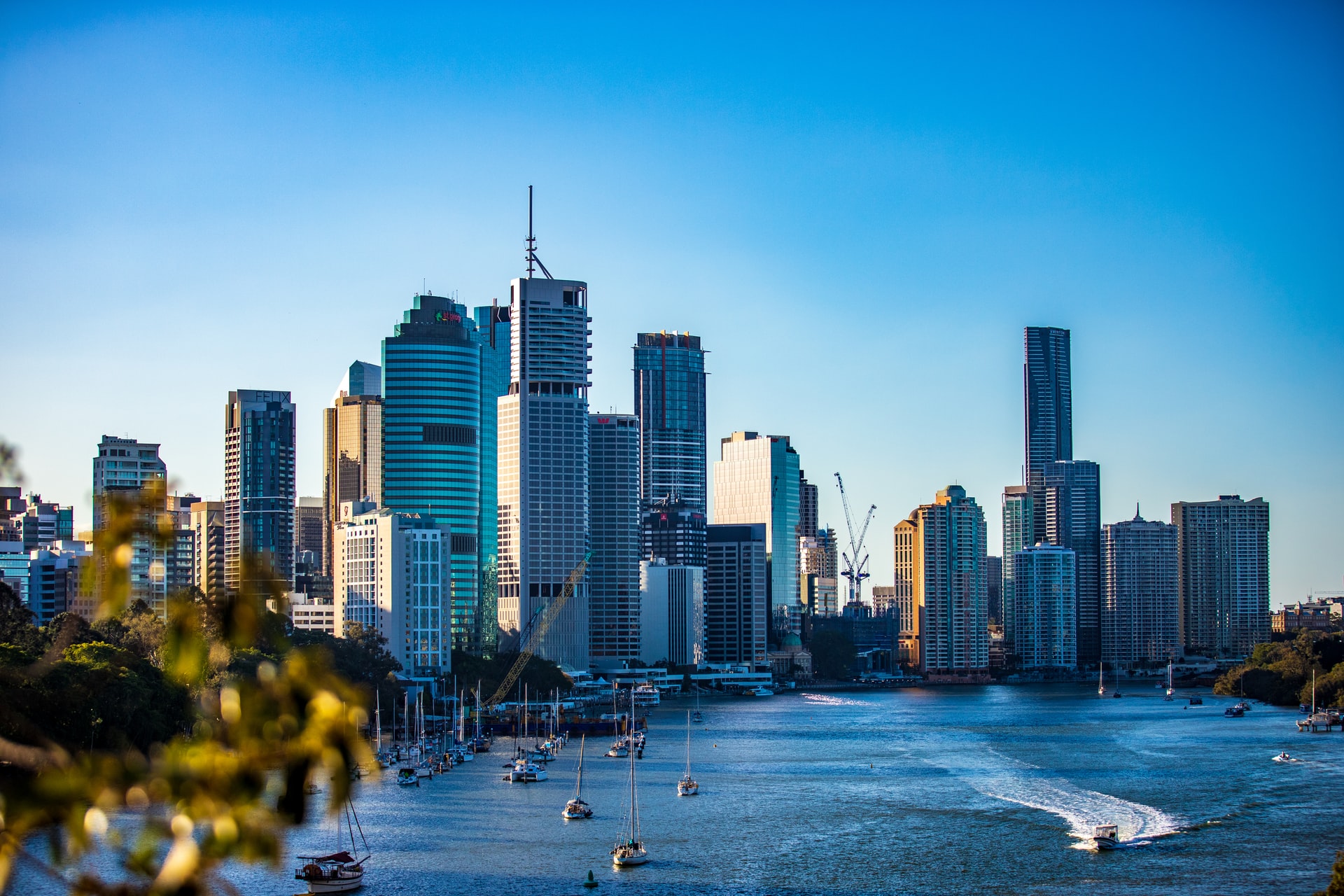 view of brisbane skyline during the day