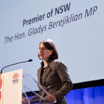 gladys berejiklian speaking at a conference